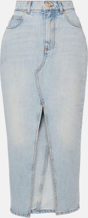 Balmain Denim midi skirt