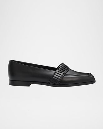 Manolo Blahnik Minoffa Leather Loafers