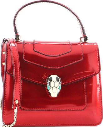 Bulgari Serpenti Forever Top Handle Bag Patent Small