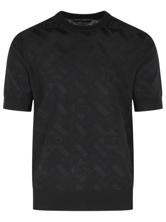 Dolce & Gabbana Jersey de seda negro