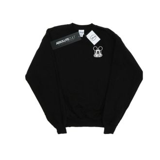 Disney Heren Mickey Mouse Dont Speak Breast Print Sweatshirt (Zwart)