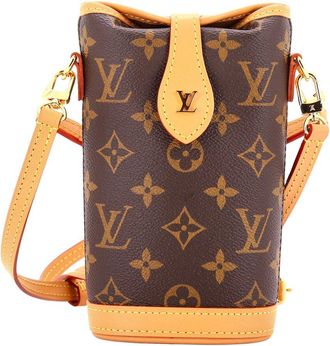 Louis Vuitton Brown Monogram Canvas Fold Me Pouch (Authentic Pre-Loved)