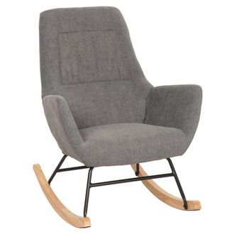 Hhg Mecedora Hhg-704, Mecedora Sill&oacute;n Reclinable Sill&oacute;n Tv, Madera Maciza Metal Tela/textil 320g/m&sup2;, Gris Oscuro