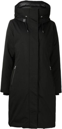 Mackage padded down hooded coat - women - Nylon/Nylon/Polyester/Feather/Down - S - Black