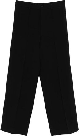 Patrizia Pepe (Im) Perfection Oversized Broek in Technisch Materiaal - Heren - Wijde Broeken - Zwart - XL - Polyester - Broeken