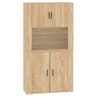 vidaXL Vidaxl - Aparador Alto Madera Contrachapada Color Roble