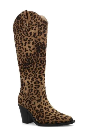 Mia Western Boot in Leopard Pr at Nordstrom, Size 6