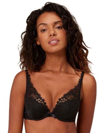 Simone P&eacute;r&egrave;le Womens Wish Triangle Push Up Bra - Black - Size 32E