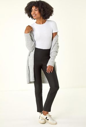 Roman 3/4 Length Stretch Elastic Waist Trouser