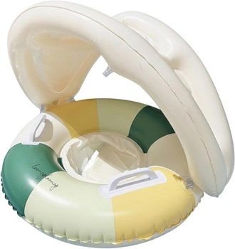 OEM Flotador Infantil Con Capucha, Parasol Upf Y Asiento Seguro Para Piscina, Lago Y Playa, Ayuda Inflable Para Nadar Para Beb&eacute;s De 6 A 12 Meses