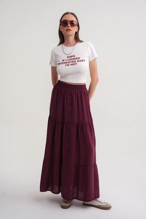 Mixray Hoge Taille Maxi Rok