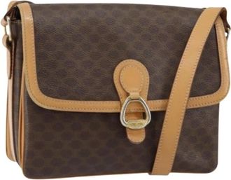 Celine Pre-owned Cross Body Bags, female, Brown, Size: ONE SIZE Pre-owned Plastic Cross Body Bag