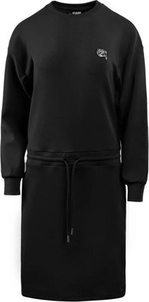 Karl Lagerfeld Ikonik 2.0 Sweat Jurk - Dames - Casual kleedjes - Zwart - M - Polyester - Kleedjes