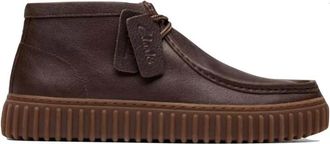 Clarks Torhill Hi - Heren - Veterlaarzen - Bruin - 44 1/2 EU - Leer - Schoenen