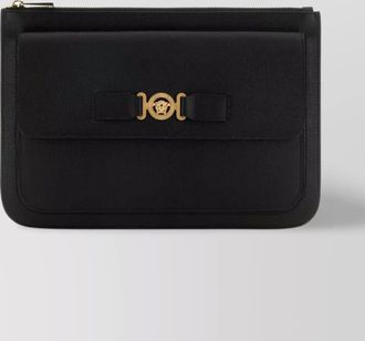 Versace leather large clutch bag