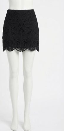 Z Supply Siren Lace Mini Skirt In Black