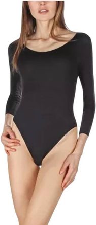 Natori Sheer Bodysuit In Black