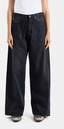 Balenciaga Mens Wide Black Japanese Denim Jeans