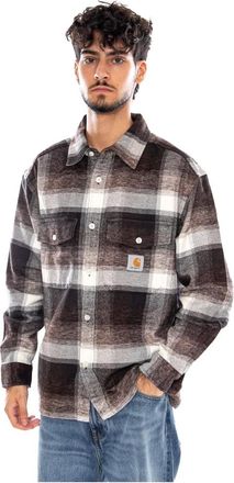 Carhartt Work in Progress Camisa L/S Esterson - Shirts - Hombre - Marr&oacute;n - XL