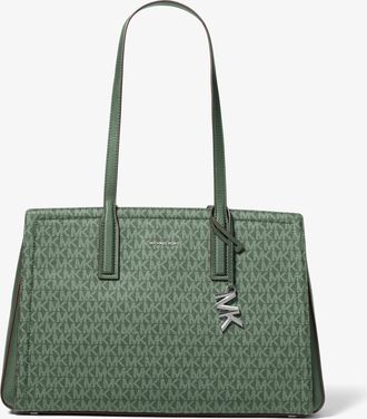 Michael Kors Laila Medium Signature Logo Tote Bag