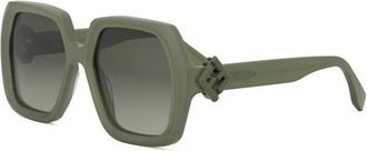 Fendi Sunglasses, female, Green, 53 MM, Diamonds Glasses with Top-Notch Quality