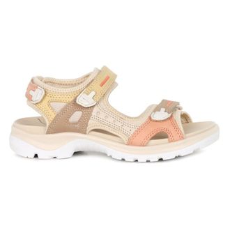 Ecco Ecco Offroad Nubuck Womens Hook and Loop Sandals - Multicolor Straw - Size:UK 5-5.5