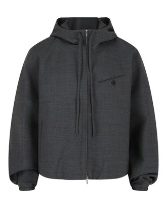 Ferragamo Wool Zip-Up Jacket