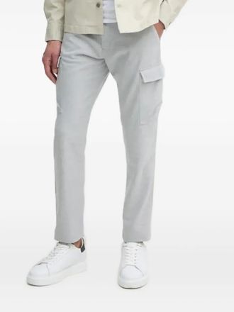 Joop textured cargo-pocket trousers - men - Elastane/Polyester/Viscose - 36/32 - Grey