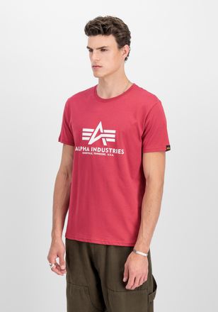 Alpha Industries T-Shirt ALPHA INDUSTRIES Basic T-Shirt BL, Herren, Gr. L, rot (rbf rot), Obermaterial: 100% Baumwolle, Shirts T-Shirt