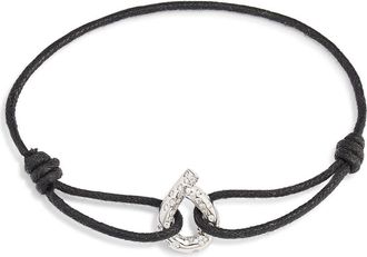Tabayer Oera Edition Diamond Cotton Cord Bracelet in White Gold at Nordstrom