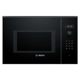 Bosch Bel554mb0 - Horno Microondas Integrable 25 Litros Con Grill Cristal Negro