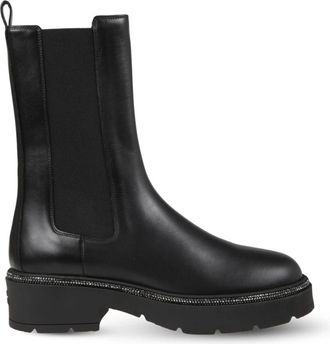 Rene Caovilla Bika Chelsea Boots - Dames - Chelseaboots - Zwart - 37 1/2 EU - Leer - Schoenen