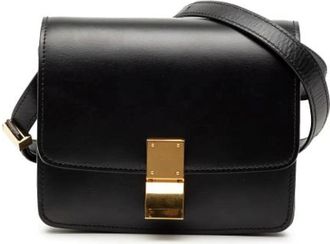 Celine Pre-owned Cross Body Bags, female, Black, Size: ONE SIZE Pre-owned Classic Box crossbody bag