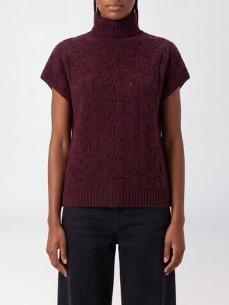 Etro Short-Sleeved Turtleneck Jumper in Wool Blend with Ribbed Trim