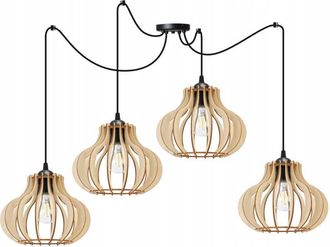 OEM L&aacute;mpara Colgante, L&aacute;mpara De Techo, Madera, Pantalla Led