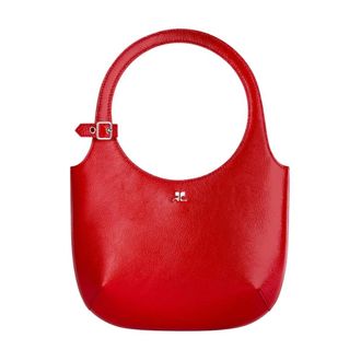Courr&egrave;ges Bag - Dames - Handtassen - Rood - ONE Size - Leer - Tassen