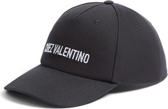 Valentino Garavani Chez Valentino Baseball Cap - Heren - Petten - Zwart - 57 CM - Katoen - Accessoires