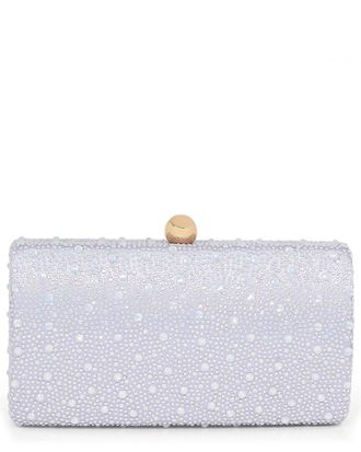 Badgley Mischka Heather Satin Clutch