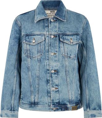 Diesel Lichtgewicht spijkerjas - Heren - Jassen - Blauw - Maat: XL Katoen