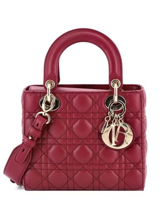 Dior My ABCDior Lady Dior Bag Cannage Quilt Lambskin crossbody bag - women - Calf Leather - One Size - Purple