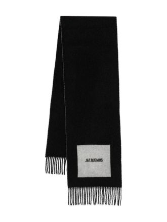 Jacquemus logo wollen sjaal