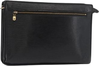 Louis Vuitton Pre-owned Clutches, female, Black, Size: ONE SIZE Pre-owned Epi Leather Clutch