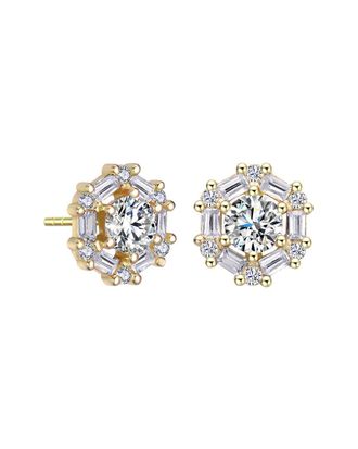 Rachel Glauber 14K Plated Cz Studs