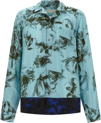 Dries Van Noten Overhemden, Heren, Veelkleurig, M, Carlty Shirt