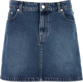 A.P.C. Denim Moss mini skirt