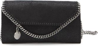 Stella McCartney Tassen, Dames, Zwart, ONE Size, Polyester, Falabella Wallet-On-Chain