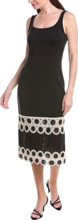 Adrianna Papell Crochet Sheath Midi Dress