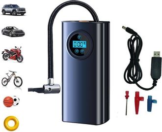 OEM Compresor De Aire Port&aacute;til De 150 Psi - Bomba De Aire Para Neum&aacute;ticos De Coche Con Man&oacute;metro - Bomba Inteligente De Un Solo Clic Para Coche, Motocicle