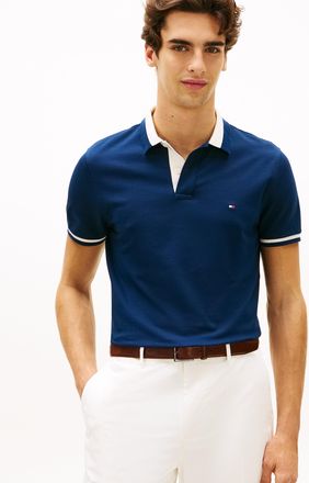 Tommy Hilfiger Mens Regular Fit Polo in Dark Blue Cotton - Size X-Large
