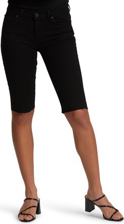 Hudson Amelia Cutoff Knee Shorts in Black at Nordstrom Rack, Size 24